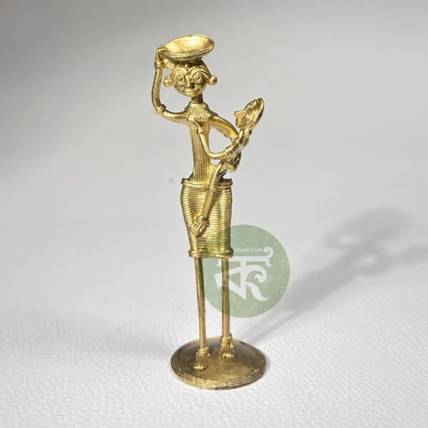 Buy Dokra Mother and Child Figure | Bronze Dhokra Collectible Showpiece