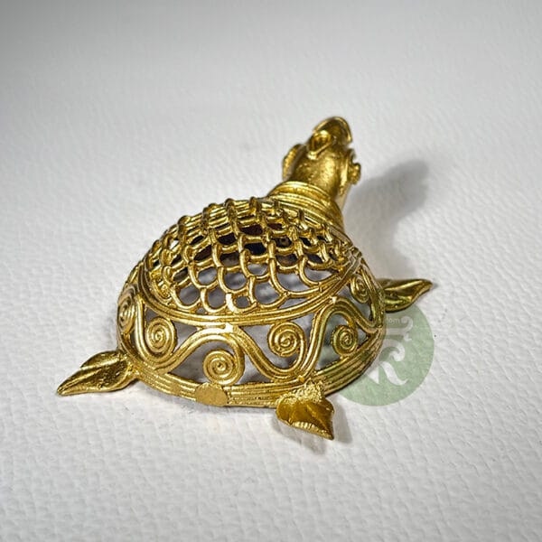 Dokra Tortoise Figurine | Handmade Turtle