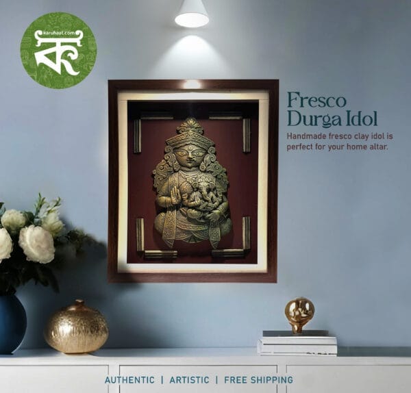 Terracotta Fresco Durga
