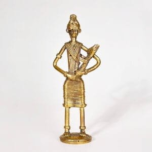 Buy Dokra Mother and Child Figure | Bronze Dhokra Art Collectible Showpiece