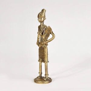 Buy Dokra Mother and Child Figure | Bronze Dhokra Art Collectible Showpiece
