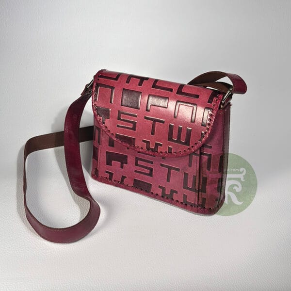 Leather Bag – Deep Purple Stylish Ladies Sling Bag
