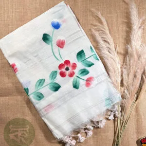 Linen Hand-painted Saree