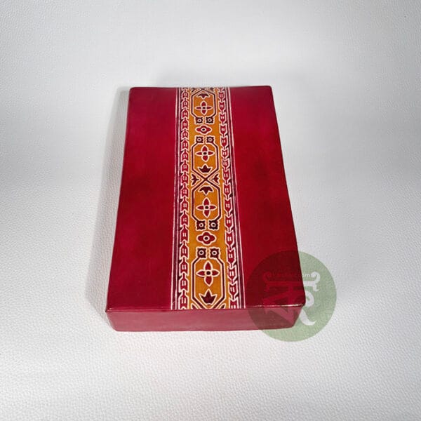Large Genuine Red Leather Jewellery Box