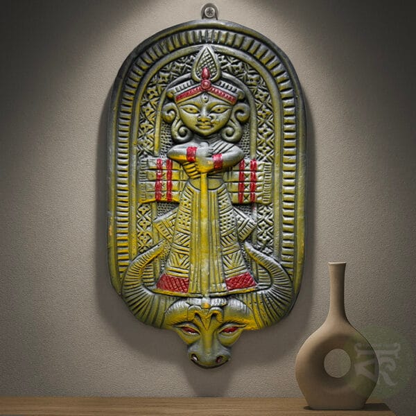 Terracotta wall hanging Durga
