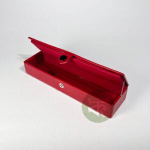 Genuine Leather Slick Red Jewellery Box