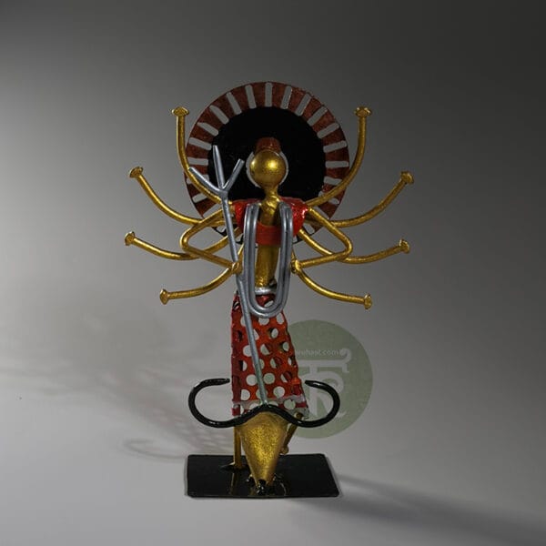 Scrap Metal Maa Durga Showpiece