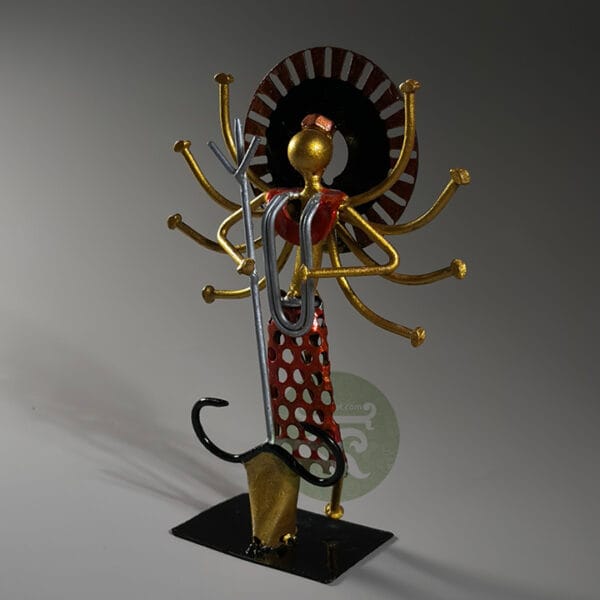 Scrap Metal Maa Durga Showpiece