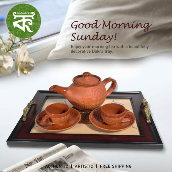 Dokra Handcrafted Tea, Coffee Serving Tray