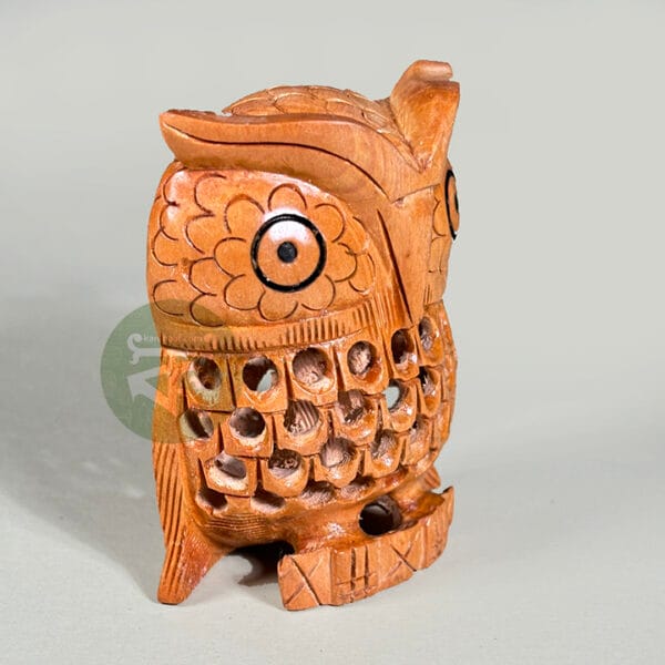 Carved Wooden Owl