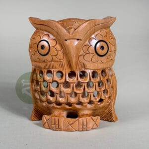 Carved Wooden Owl