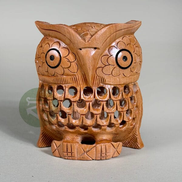 Carved Wooden Owl