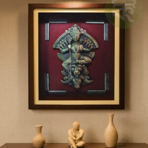 Fresco Durga wall hanging
