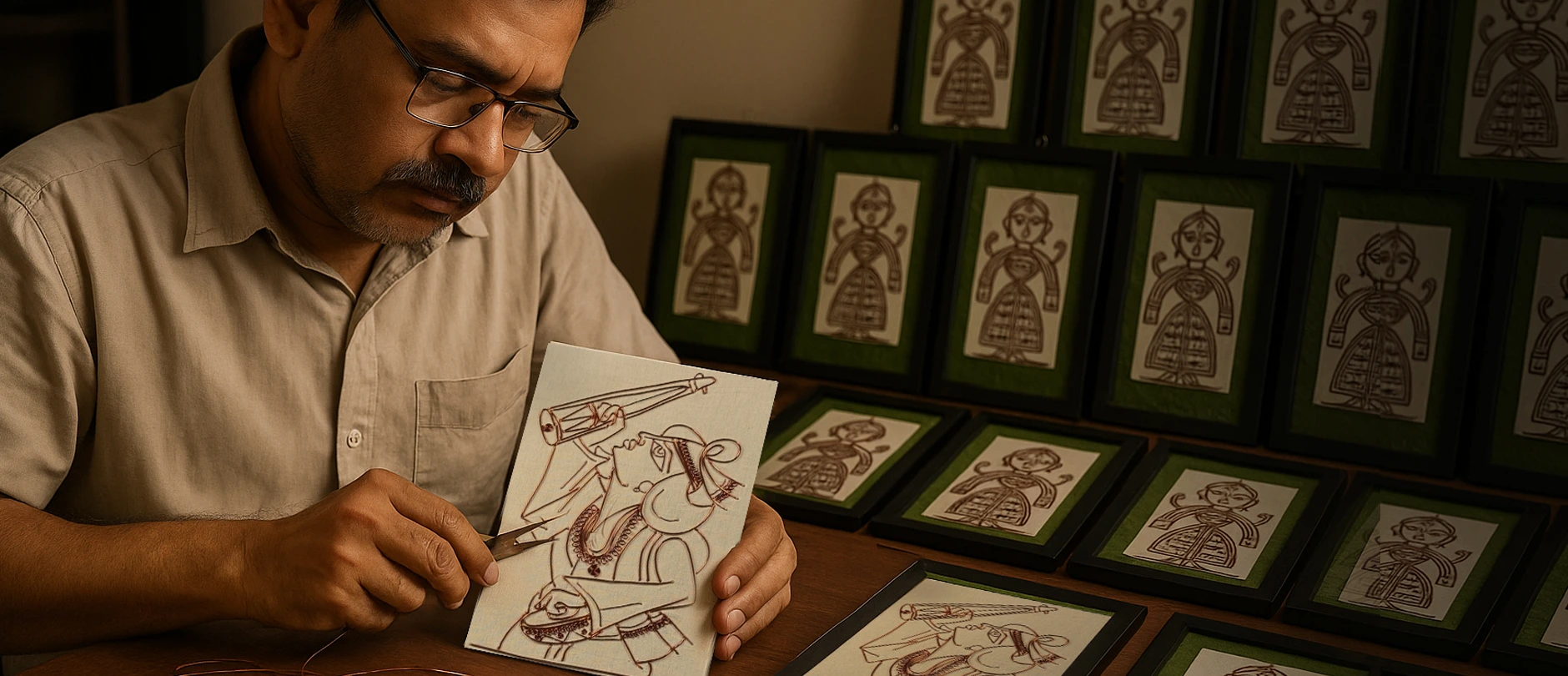 Handmade Copper Wire Artwork