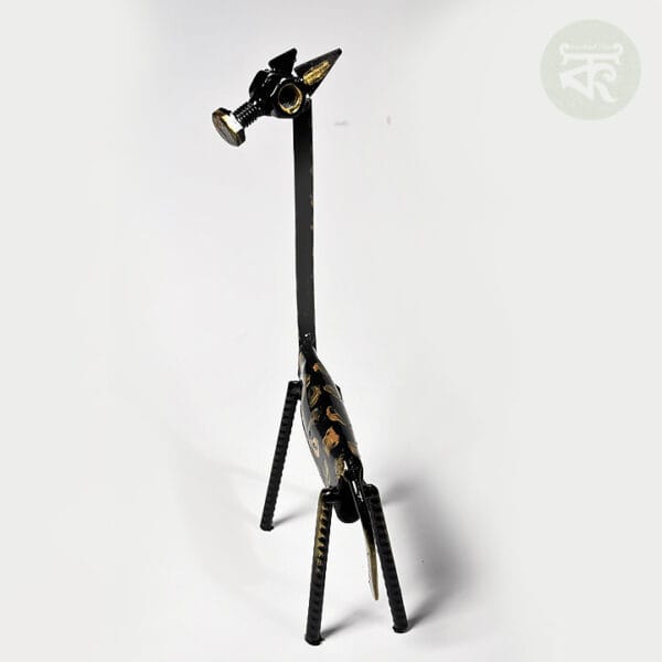 Scrap Metal Giraffe Art Piece: A Statement of Sustainability