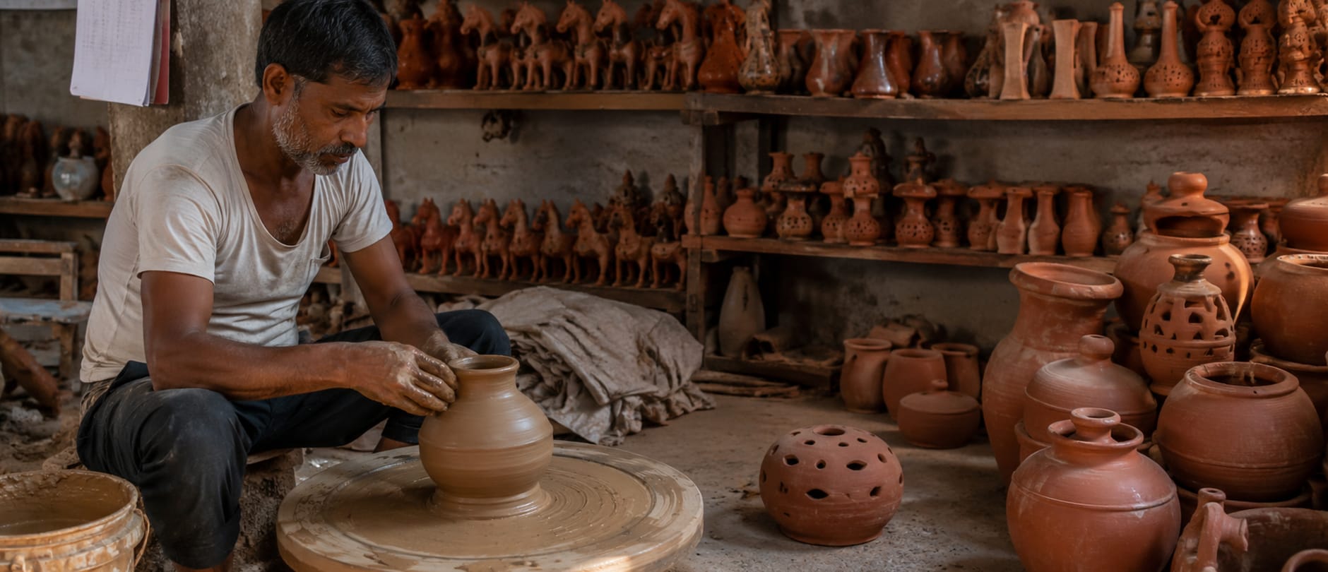 terracotta wall hanging