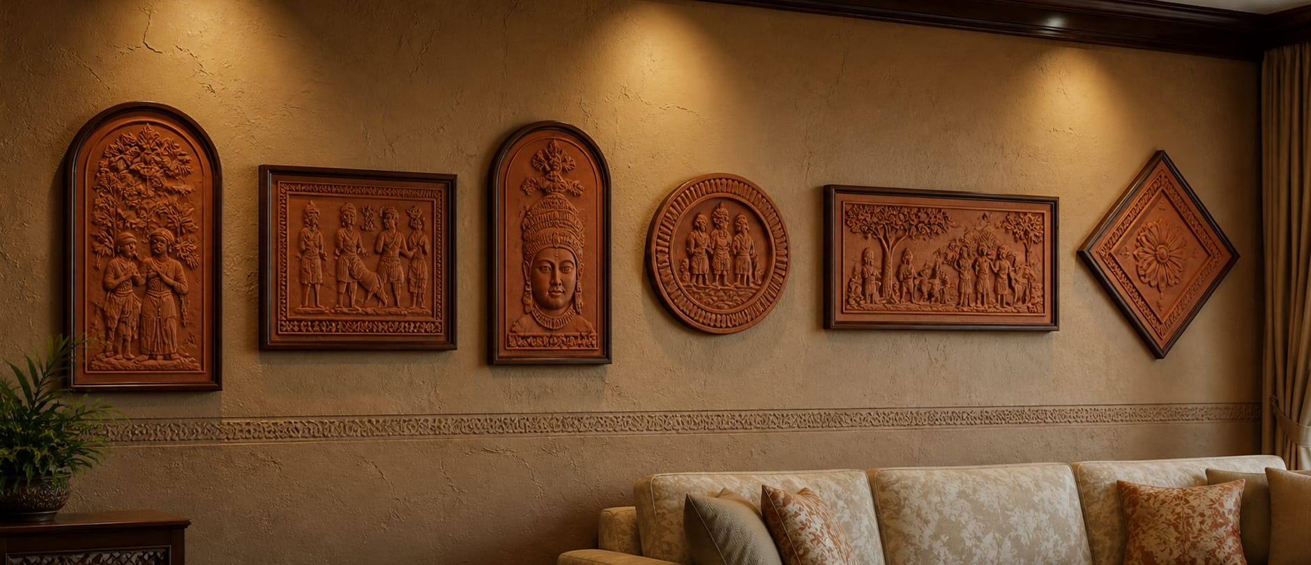terracotta wall hangings