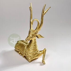 Handcrafted Dokra Deer Pair | Traditional Tribal Metal Art Decor