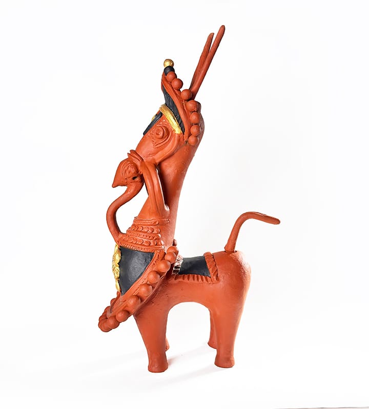 Sarangi Big Horse 6 Terracotta Sarongi Horse Big Size