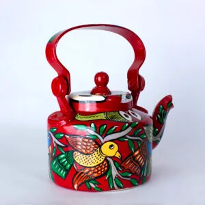 Hand-Painted Aluminium Kettle Art