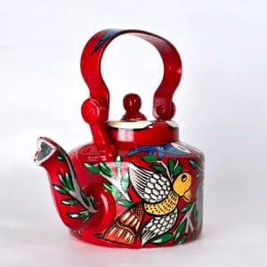 Hand-Painted Aluminium Kettle Art
