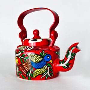 Hand-Painted Aluminium Kettle Art