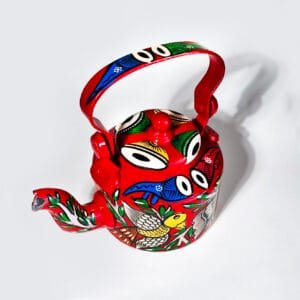 Hand-Painted Aluminium Kettle Art