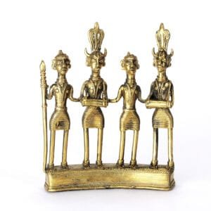 Dokra Tribal Group Dance Sculpture