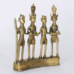 Dokra Tribal Group Dance Sculpture